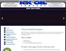 Tablet Screenshot of kandkoil.com